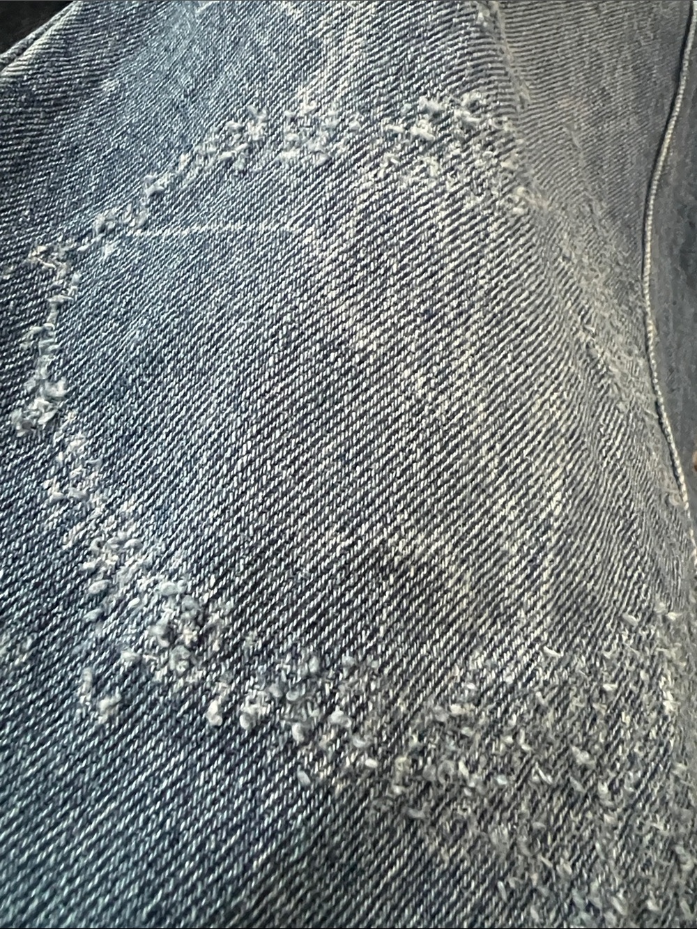 Pilcro by Anthropologie Wide‑Leg Jeans | Contrast Whimsical Distressing | Size 3 - Picture 5 of 6